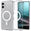 SPIGEN ULTRA HYBRID MAG MAGSAFE Samsung Galaxy S25 Edge készülékhez tok – átlátszó/fehér