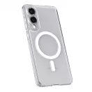 SPIGEN ULTRA HYBRID MAG MAGSAFE Samsung Galaxy S25 Edge készülékhez tok – átlátszó/fehér