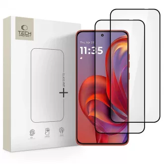   Edzett Tech-Protect Glass Fit+ 2-PACK Motorola Edge 50 Neo / 60 Neo készülékhez kijelzővédő fekete