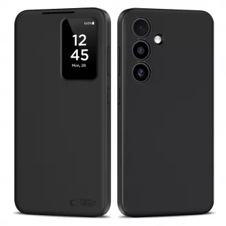   TECH-PROTECT Pénztárca tok Galaxy S25 FE készülékhez matt fekete
