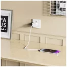TECH-PROTECT NC20W 1-PORT hálózati töltő PD 20W + LIGHTNING CABLE fehér