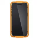 Edzett üveg kijelzővédő Spigen ALM Glass FC 2-PACK iPhone 15 készülékhez fekete