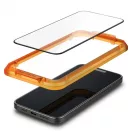 Edzett üveg kijelzővédő Spigen ALM Glass FC 2-PACK iPhone 15 készülékhez fekete