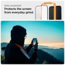 Edzett üveg kijelzővédő Spigen ALM Glass FC 2-PACK iPhone 15 készülékhez fekete