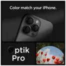 SPIGEN Optik Pro Glas.tr "EZ Fit" kameravédő – 2 db, iPhone 14 Pro / Max / 15 Pro / Max / 16 Pro / Max / 17 Pro / Max készülékhez, fekete