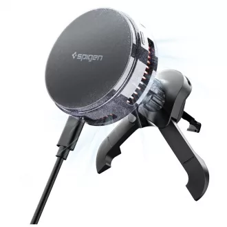   SPIGEN ESSENTIAL EV25MFAQ Qi2.2 PELTIER MAGNETIC MAGSAFE autós szellőzőre szerelhető vezeték nélküli töltő fekete