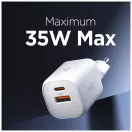SPIGEN ESSENTIAL EE352EU 2-PORT HÁLÓZATI TÖLTŐ 35W fehér