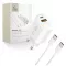 TECH-PROTECT NCA45W-GAN 2-PORT hálózati töltő PD 45W / QC3.0 + TYPE-C kábel fehér