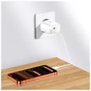 TECH-PROTECT NCA45W-GAN 2-PORT hálózati töltő PD 45W / QC3.0 + TYPE-C kábel fehér