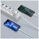 TECH-PROTECT NCA45W-GAN 2-PORT hálózati töltő PD 45W / QC3.0 + TYPE-C kábel fehér