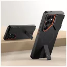 TECH-PROTECT Kevlar Aura MagSafe tok Samsung Galaxy S26 Ultra készülékhez fekete/narancs