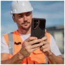 TECH-PROTECT Kevlar Aura MagSafe tok Samsung Galaxy S26 Ultra készülékhez fekete/narancs