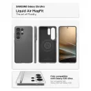 SPIGEN LIQUID AIR MAG MagSafe tok Samsung Galaxy S26 Ultra készülékhez márványszürke