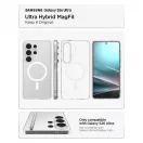 SPIGEN Ultra Hybrid Mag MagSafe tok Samsung Galaxy S26 Ultra készülékhez, átlátszó/fehér