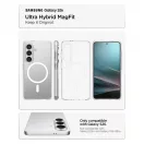 SPIGEN Ultra Hybrid Mag MagSafe tok Samsung Galaxy S26 készülékhez átlátszó/fehér