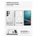 SPIGEN Ultra Hybrid „S” Mag MagSafe tok Samsung Galaxy S26 Ultra készülékhez átlátszó/fehér