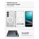 Spigen Ultra Hybrid "S" Mag MagSafe tok Galaxy S26 készülékhez átlátszó/fehér