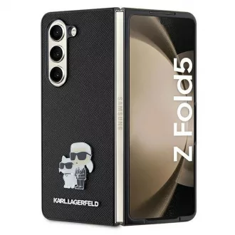   KARL LAGERFELD tok Samsung Z Fold 5 készülékhez (KLHCZFD5SAKCNPK, Saffiano K&C PIN) fekete