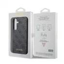 GUESS tok Samsung Galaxy A35 készülékhez GUOHCSA35G4GFGR PU 4G Classic Metal Logo fekete
