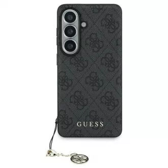   SAMSUNG S26 készülékhez GUHMS26SGF4GGR PU 4G Classic Logo with Charm tok fekete