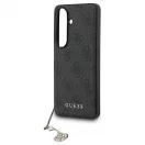 SAMSUNG S26 készülékhez GUHMS26SGF4GGR PU 4G Classic Logo with Charm tok fekete