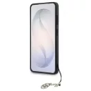 SAMSUNG S26 készülékhez GUHMS26SGF4GGR PU 4G Classic Logo with Charm tok fekete