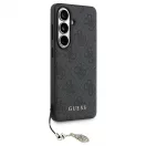 SAMSUNG S26 készülékhez GUHMS26SGF4GGR PU 4G Classic Logo with Charm tok fekete