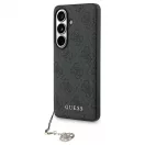 SAMSUNG S26 készülékhez GUHMS26SGF4GGR PU 4G Classic Logo with Charm tok fekete