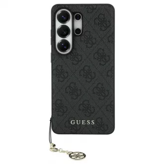   GUESS tok Samsung S26 Ultra készülékhez GUHMS26LGF4GGR (PU 4G Classic Logo with Charm) fekete