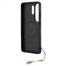 GUESS tok Samsung S26 Ultra készülékhez GUHMS26LGF4GGR (PU 4G Classic Logo with Charm) fekete