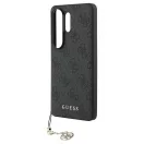 GUESS tok Samsung S26 Ultra készülékhez GUHMS26LGF4GGR (PU 4G Classic Logo with Charm) fekete