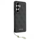 GUESS tok Samsung S26 Ultra készülékhez GUHMS26LGF4GGR (PU 4G Classic Logo with Charm) fekete