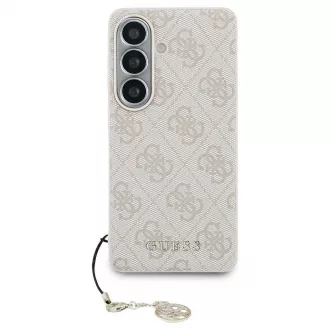   GUESS tok Samsung S26 készülékhez PU 4G Classic Logo with Charm, rózsaszín