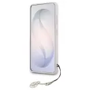 GUESS tok Samsung S26 készülékhez PU 4G Classic Logo with Charm, rózsaszín