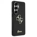 GUESS tok Samsung S26 Ultra készülékhez GUHCS26LHG4SGK (Fixed Glitter 4G Big Metal Logo) fekete