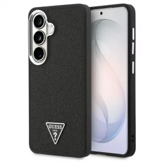   GUESS Samsung S26 tok készülékhez GUHMS26SPFGTSCMK (Fixed Glitter Triangle MagSafe) fekete