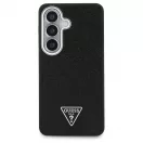 GUESS Samsung S26 tok készülékhez GUHMS26SPFGTSCMK (Fixed Glitter Triangle MagSafe) fekete