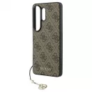 GUESS tok Samsung S26 Ultra készülékhez GUHMS26LGF4GBR (PU 4G Classic Logo with Charm) barna