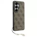 GUESS tok Samsung S26 Ultra készülékhez GUHMS26LGF4GBR (PU 4G Classic Logo with Charm) barna