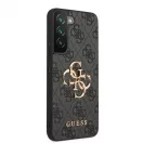 Guess PU 4G Metal Logo tok Samsung Galaxy S23 készülékhez szürke