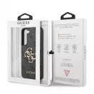 Guess PU 4G Metal Logo tok Samsung Galaxy S23 készülékhez szürke