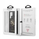 Guess PU 4G Metal Logo tok Samsung Galaxy S23 Ultra készülékhez szürke