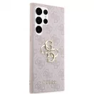 Guess PU 4G Metal Logo tok Samsung Galaxy S24 Ultra készülékhez rózsaszín