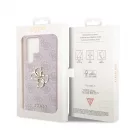 Guess PU 4G Metal Logo tok Samsung Galaxy S24 Ultra készülékhez rózsaszín