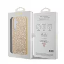 Guess PC/TPU Glitter Flakes Metal Logo tok a Samsung Galaxy S24+ készülékhez arany