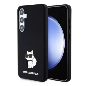   Karl Lagerfeld Liquid Silicone Choupette NFT tok for Samsung Galaxy S24+ készülékhez fekete
