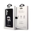 Karl Lagerfeld Liquid Silicone Ikonik NFT tok Samsung Galaxy S24+ készülékhez fekete
