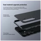 Nillkin Super Frosted PRO hátoldali tok Samsung Galaxy A55 5G készülékhez mély zöld