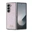 Guess PC/TPU Glitter Flakes Metal Logo tok Samsung Galaxy Z Fold 6 készülékhez rózsaszín