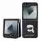 Karl Lagerfeld PU Saffiano Monogram Karl Head tok Samsung Galaxy Z Flip 6 készülékhez fekete